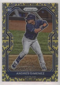 2021 Panini Prizm Tier II Snake Skin Prizm /50 Andres Gimenez #120 Rookie RC