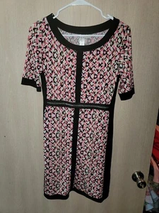Women's EMMA & MICHELLE Casual Chic Short Sleeve Colorful Dress Size Small - Picture 1 of 8