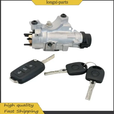 NEW For Audi 1998-09 A4 Quattro Ignition Lock Cylinder Assembly With Key Shells - Image 1 of 4