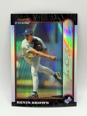 Kevin Brown - 1999 BOWMAN CHROME GOLD REFRACTOR #280 /25 DODGERS 1:200 Packs - Image 1 of 2
