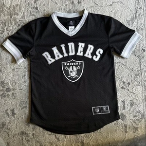 Ropa del equipo de la NFL Oakland/Las Vegas Raiders camiseta juvenil mediana 10/12 negra - Imagen 1 de 8