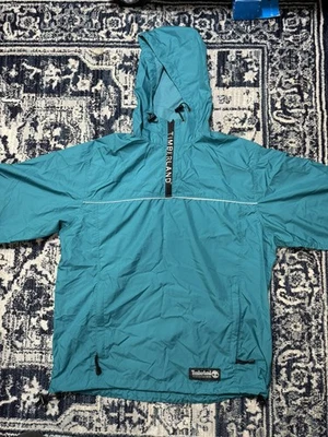 Chaqueta Timberland Para Hombres M Pullover Cortavientos Anorak Rendimiento De Colección Años 90 Y2K EE. UU. Foto 1 de 4