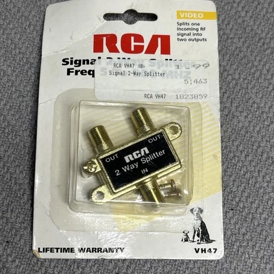 Genuine RCA Signal 2-Way Splitter (VH47) 75 OHM NEW (Freq 5 to 900 MHZ) - Image 1 of 4