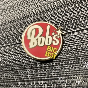 Prendedor de solapa vintage de metal/esmalte para restaurante Bob's Big Boy Tie Tac publicidad - Imagen 1 de 5