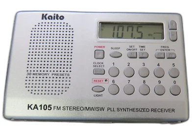Kaito KA105 Portable AM FM Shortwave Radio Digital Receiver - Image 1 of 2