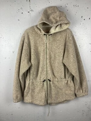 Chaqueta Sherpa Woolrich Para Mujer Vintage Polar Talla M Beige Tostado HECHA EN EE. UU. Foto 1 de 3