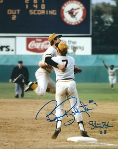 AUTOGRAPHED STEVE BLASS & BOB ROBERTSON 8X10 Pittsburgh Pirates  photo - COA  - Picture 1 of 1