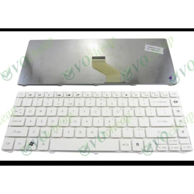 For Gateway NV49 NV49C Packard Bell EasyNote NM85 NM86 NM87 White US Keyboard - Image 1 of 4
