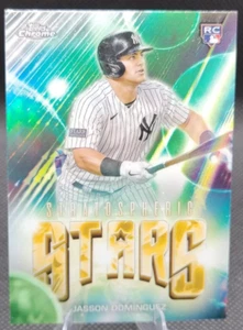 2024 Topps Chrome Update Jasson Dominguez ROOKIE Stratospheric Stars - Picture 1 of 1