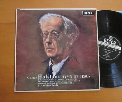SXL 6006 WB Holst The Hymn Of Jesus Perfect Fool Boult NEAR MINT Decca ED3 - Image 1 of 4