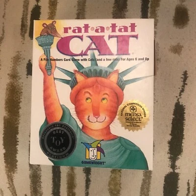Rat-A-Tat Cat Card Game Strategy Memory Best Toy Award Gamewright COMPLETE - Image 1 of 4