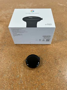 Google Pixel Watch 41mm Matte Black Stainless Steel Case with Obsidian Black... - Zdjęcie 1 z 2