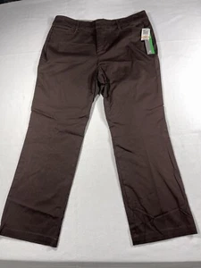 Women’s Petite JM Collection 14wp Slimming Pant Espresso - Picture 1 of 13