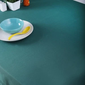60 x 102 in. Cotton Hemstitch Tablecloth Hunter Green - Picture 1 of 6