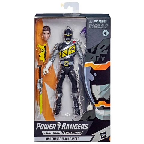 Hasbro Power Rangers Lightning Collection Dino Charge Black 6" Figure Official Cover