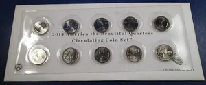 2014 America The Beautiful Quarters Circulating Coin Set P & D Mints (01) - Picture 1 of 5