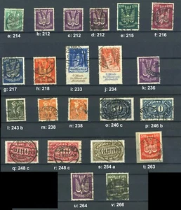 DR ex 210 - 267 gestempelt geprüft "INFLA BERLIN"; bitte auswaehlen! #g723 - Picture 1 of 23