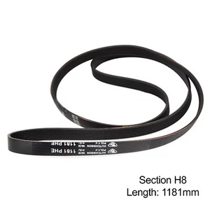 Poly-Vee Drive Belt for HOTPOINT ARISTON INDESIT Washing Machine 1181PHE 1181 H8 - Picture 1 of 3