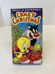 Tweety & Sylvesters Crazy Christmas Vintage Rare VHS 1991 • New & Sealed - Foto 1 di 4