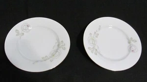 JOHANN HAVILAND SWEETHEART ROSE - 2 PORCELAIN BREAD PLATES BAVARIA GERMANY - Picture 1 of 4