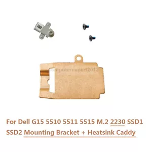 Staffa di montaggio SSD M.2 cover dissipatore di calore scudo caddy per Dell G15 5510 5511 5515 - Foto 1 di 9