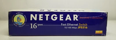 OPEN BOX/ NETGEAR JFS516 16 Port Fast Ethernet Switch 10/100 Mbps - Image 1 of 3
