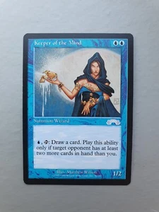 Keeper of the Mind , MTG Exodus (1998), Uncommon Blue Creature NM - Picture 1 of 2