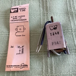 Workman T248 FM Audio Mini IF Transformer 4.5 MHz  - Picture 1 of 4