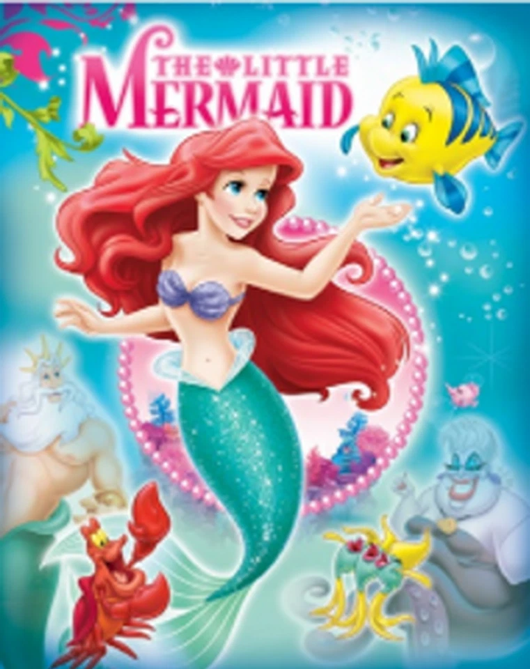 Disney Princess Ariel The Little Mermaid and Friends Throw Silk Blanket 40"x50" - Image 1 of 1