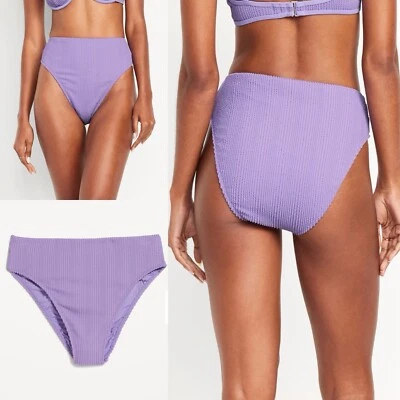 Pantalones de natación de bikini de corte francés de cintura extra alta Old Navy para mujer XS S L XXL 2X Foto 1 de 4