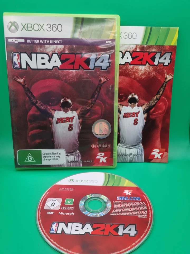 NBA 2K14 Xbox 360 PAL - Complete W Manual - Very Good Condition - Image 1 of 3