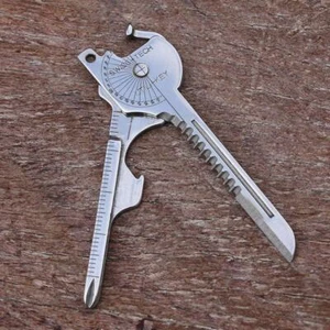 8-in-1 Camping Folding Tool Keychain – Multi-Function Opener & Screwdriver - Picture 1 of 24