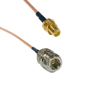 RG316 RP-SMA FEMALE to N FEMALE Coaxial RF Cable USA-US - Picture 1 of 1