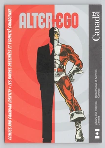 Tarjeta comercial biblioteca y archivos alter ego cómics de Canadá e identidad canadiense - Imagen 1 de 2