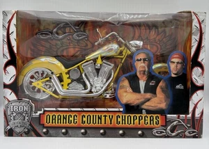 Toyzone Iron Legends Orange County Choppers Yellow Scale Die-Cast Motorcycle NEW - Picture 1 of 6