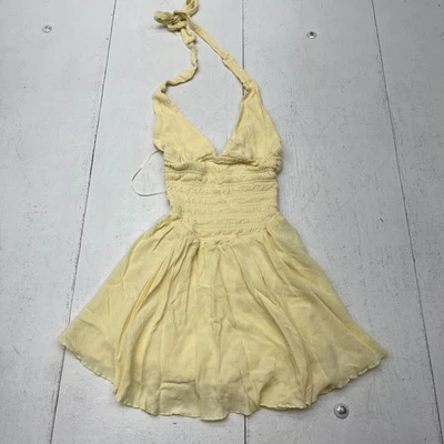 Гараж желтый Ayla с бретелью через шею со сборками Детский комбинезон размер X-Small новый - Изображение 1 из 4