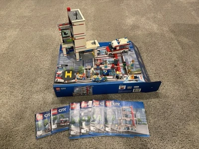 Lego City Hospital 60204 Retired near complete with box and manuals - Image 1 of 4