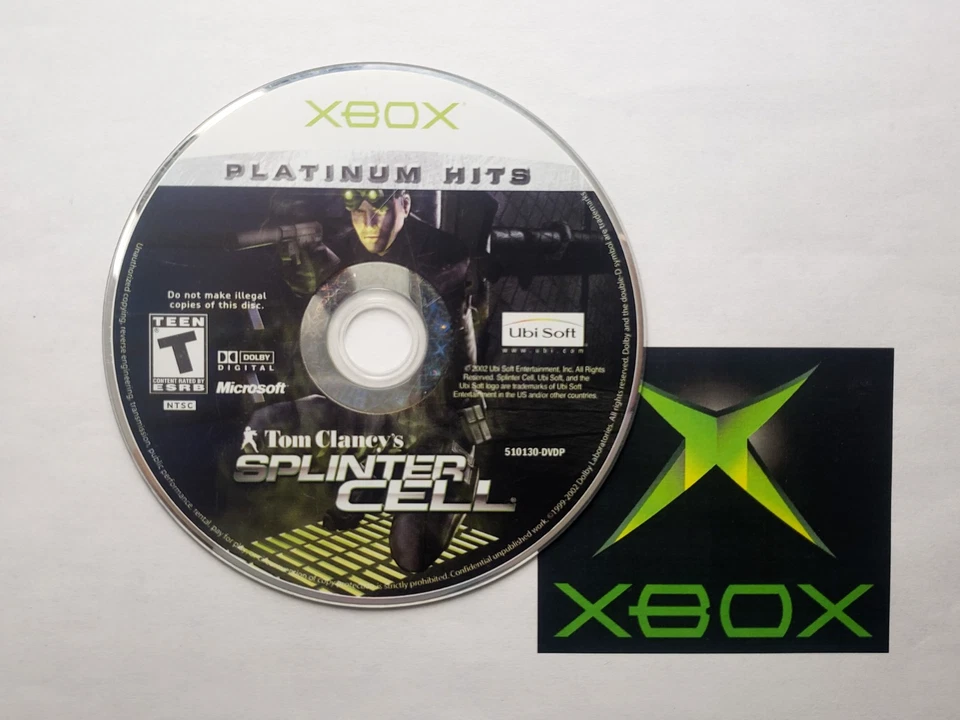--SOMENTE DISCO-- Tom Clancy's: Splinter Cell (Microsoft Xbox) Platinum Hits - Imagem 1 de 1