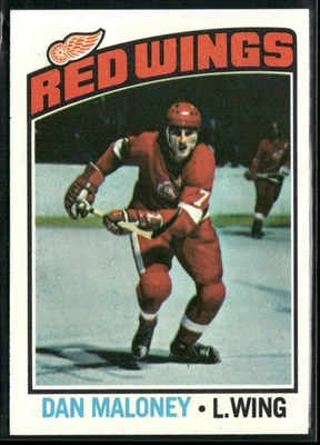 1976-77 Topps Dan Maloney #101 Detroit Red Wings - Image 1 of 2