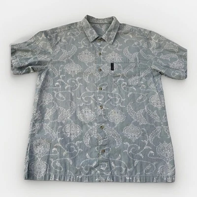 Columbia Shirt Mens XL Cotton Short Sleeve Casual Button Down Floral Print - Image 1 of 4