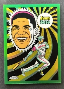Juan Soto 2023 Topps Chrome CASE HIT GREEN REFRACTOR /99 Yankees (#UV-9) - Picture 1 of 2