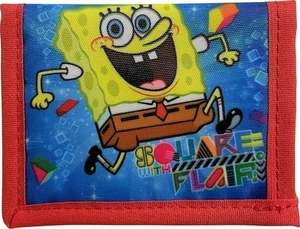 Sponge Bob Little Boy Bifold Wallet With Zippered Pocket - Picture 1 of 5