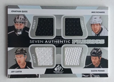 2012-13 SP Game Used Seven Authentic Fabrics Los Angeles Kings Doughty Quick - Image 1 of 4