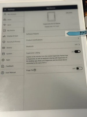 Supernote Manta A5 X2 con bolígrafo, medio folio incluido, sin cargador  Foto 1 de 4