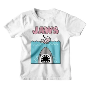 Jaws Kawaii Shark Swimmer Kids T Shirt - Picture 1 of 3