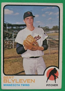 1973 Topps BERT BLYLEVEN #199 Minnesota Twins VGEX-EX Clean, Great Color Image - Picture 1 of 3