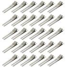 100 Pcs Hairdressing Double Prong Curl Clips 1.8" 1 Count (Pack of 100) Silver