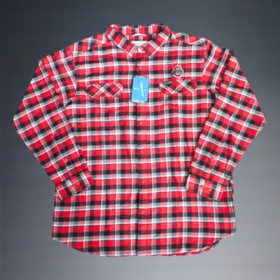 COLUMBIA OHIO STATE BUCKEYES COLLEGE FOOTBALL FLANNEL SHIRT MEN'S XL NWT - Image 1 of 3