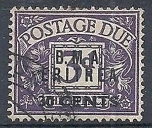 1948 OCCUPAZIONE INGLESE ERITREA BMA USATO SEGNATASSE 30 C 9032-2 - Picture 1 of 1