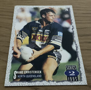 SHANE CHRISTENSEN Dynamic 1995 Series 2 COWBOYS #76 Rugby League Footy NRL Card